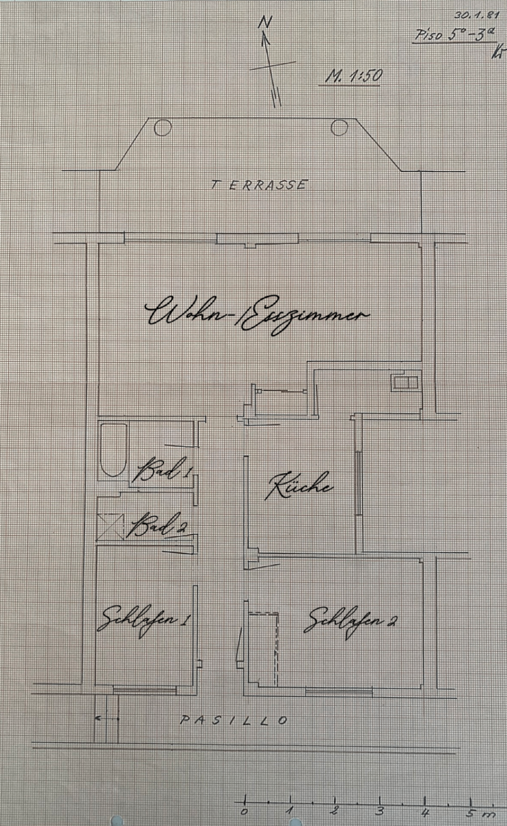 Grundriss Wohnung 5C